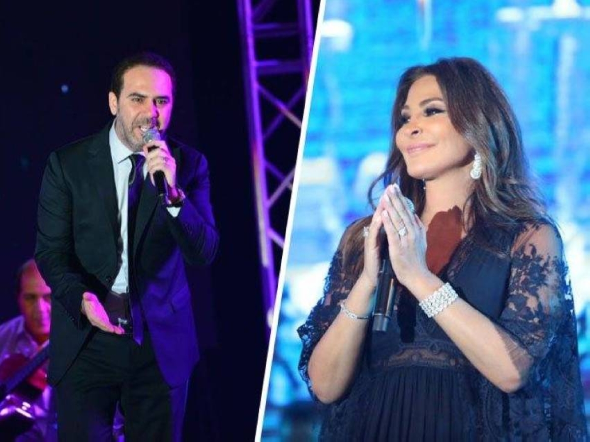 إليسا ووائل جسار يشعلان موسم جدة بحفل كامل العدد