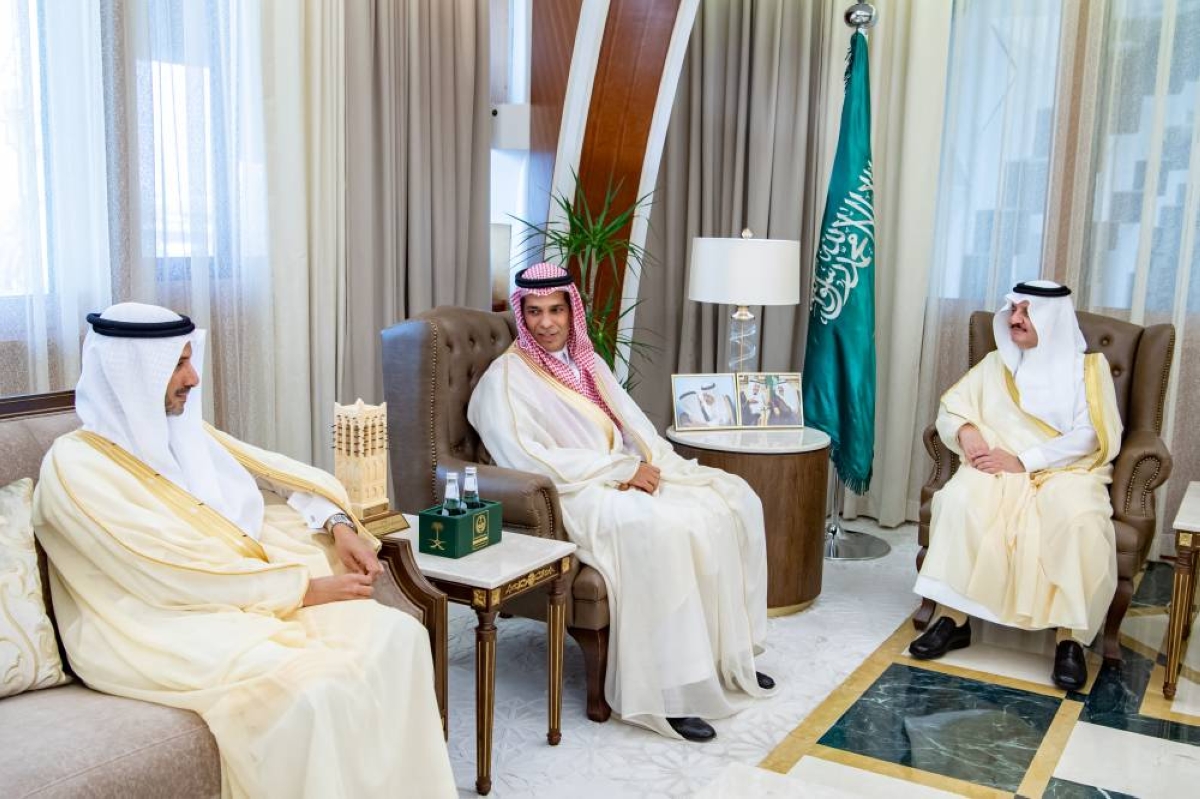 استقبال أمير الشرقية لرئيس مجلس أمناء جامعة الإمام عبدالرحمن