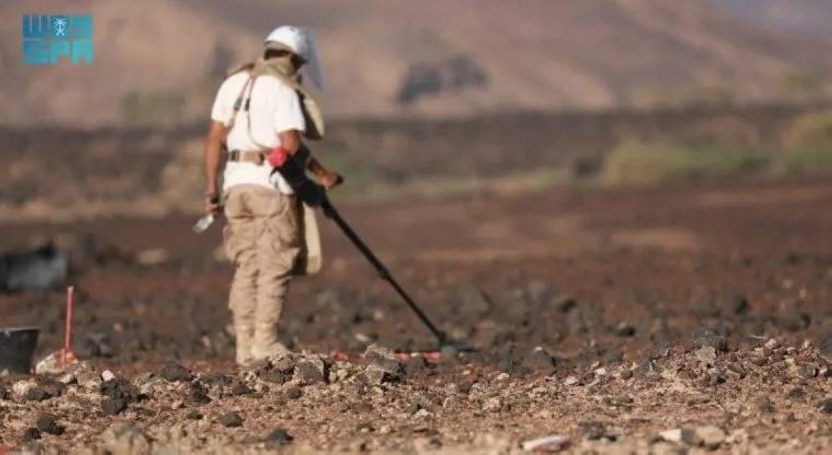 مشروع مسام يزيل 1151 لغماً في اليمن خلال أسبوع
