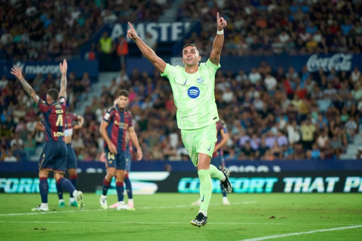 برشلونة يحقق فوزاً مثيراً على ليفانتي في الدوري الإسباني