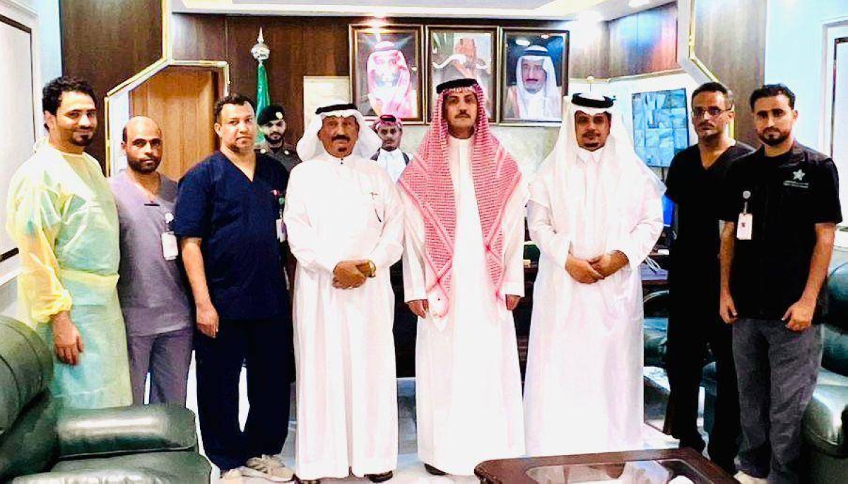 محافظ الحرث يدعم حملة ولي العهد للتبرع بالدم
