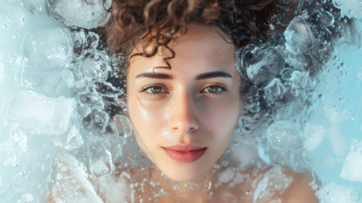 فوائد المغطس الثلجي للبشرة: نضارة وتقليل الانتفاخ