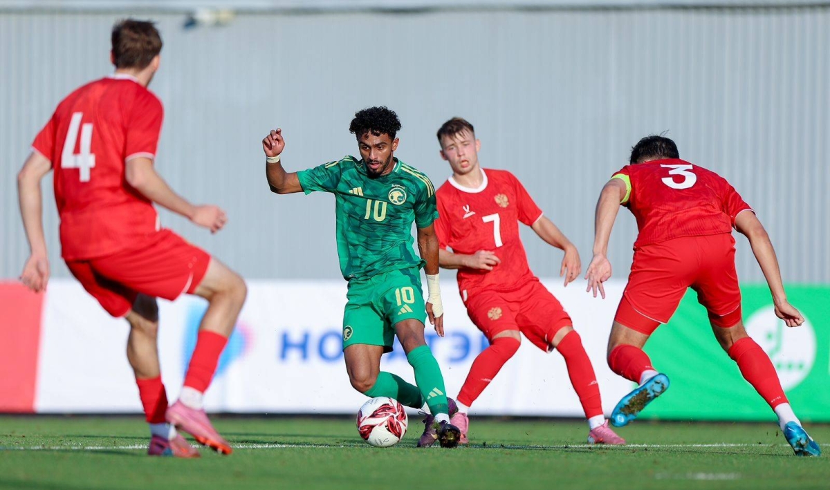 منتخب السعودية تحت 23 يختتم معسكره بمواجهة روسيا