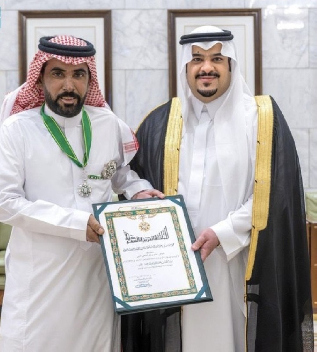 السعودي الشجاع يحصل على وسام ملكي تقديراً لشجاعته