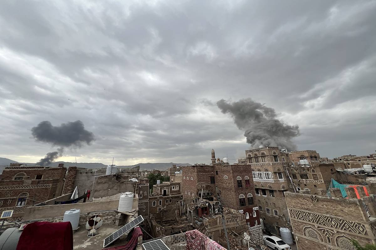 إسرائيل تقصف مواقع حوثية في صنعاء والجوف اليمنية