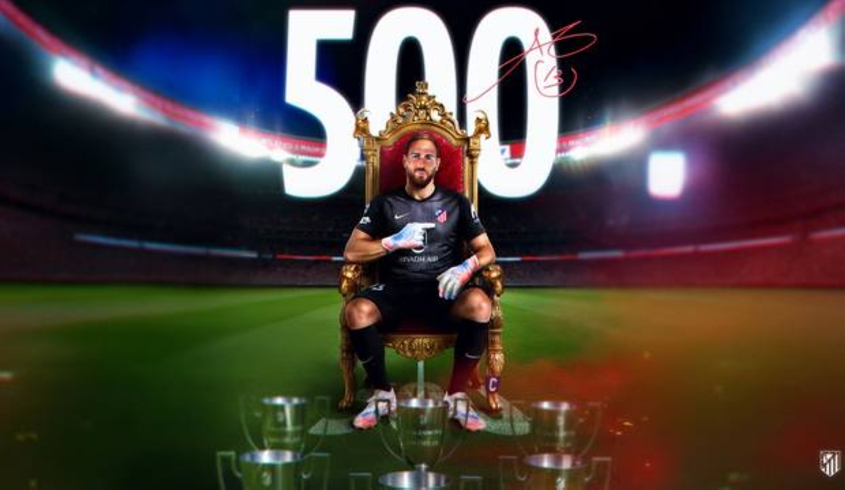 يان أوبلاك يدخل تاريخ أتليتكو مدريد بـ500 مباراة