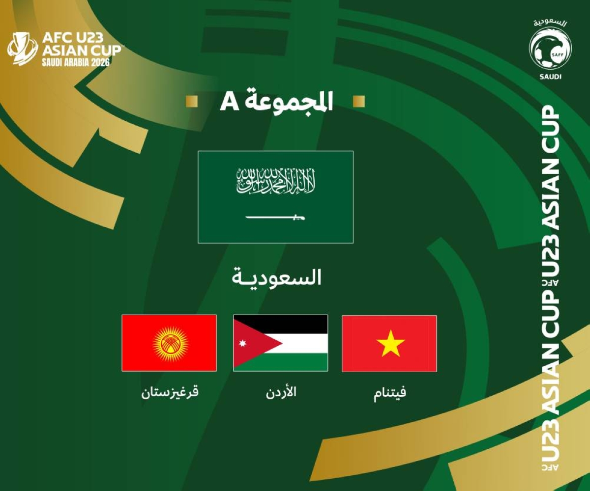 السعودية تواجه فيتنام والأردن وقرغيزستان في كأس آسيا