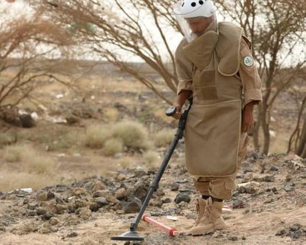 مشروع مسام السعودي يزيل 1319 لغماً في أسبوع واحد