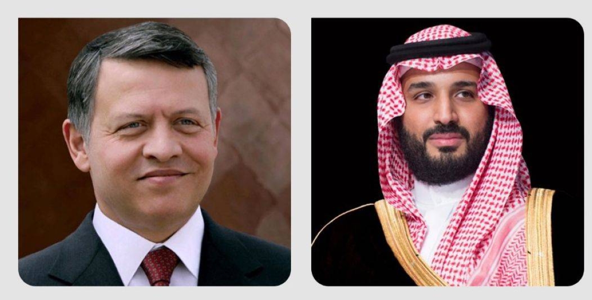 محادثة هاتفية بين ولي العهد وملك الأردن حول التطورات الإقليمية