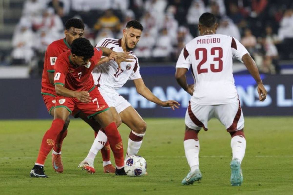 تعادل سلبي بين قطر وعمان في مباراة مثيرة
