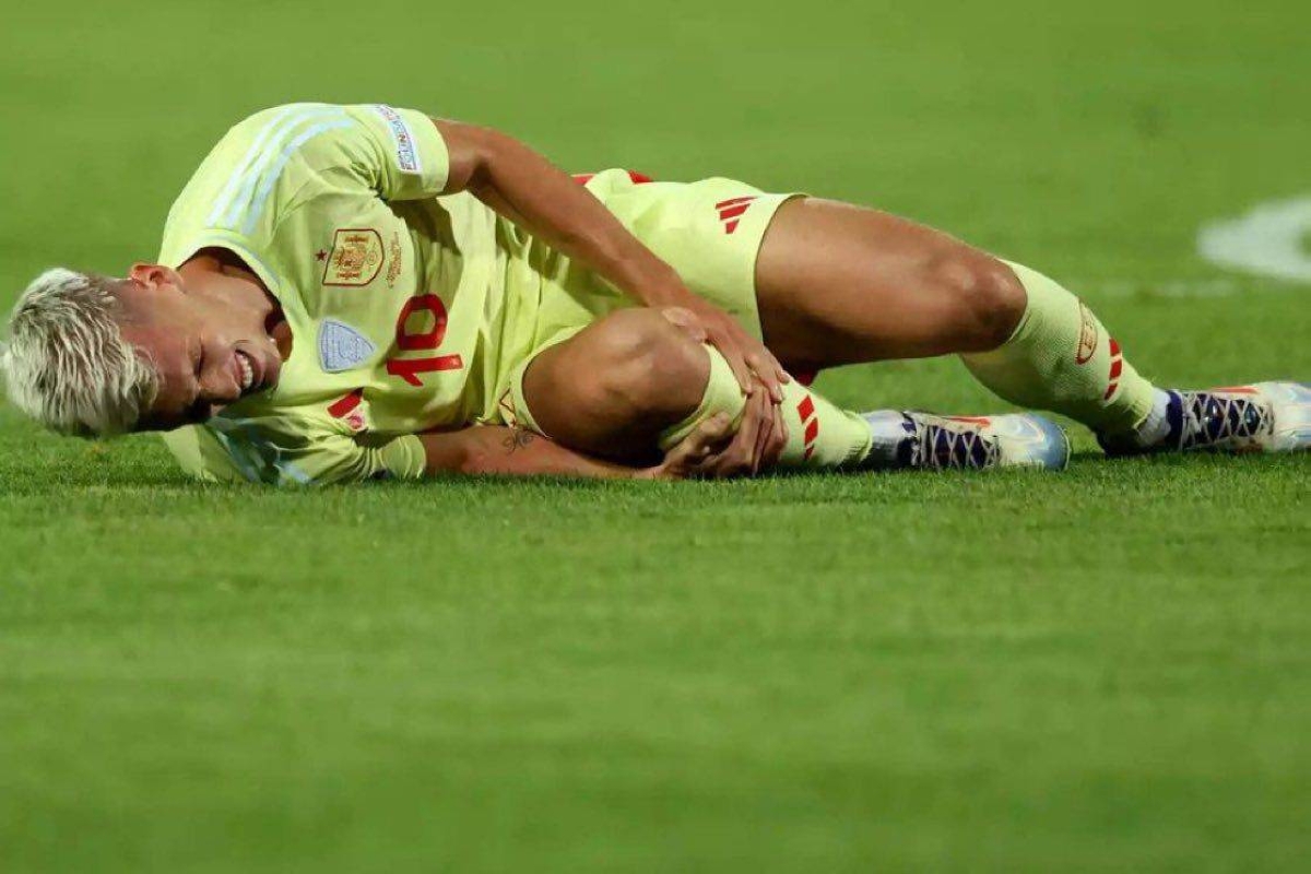 إصابة أولمو تهدد برشلونة قبل كلاسيكو ريال مدريد