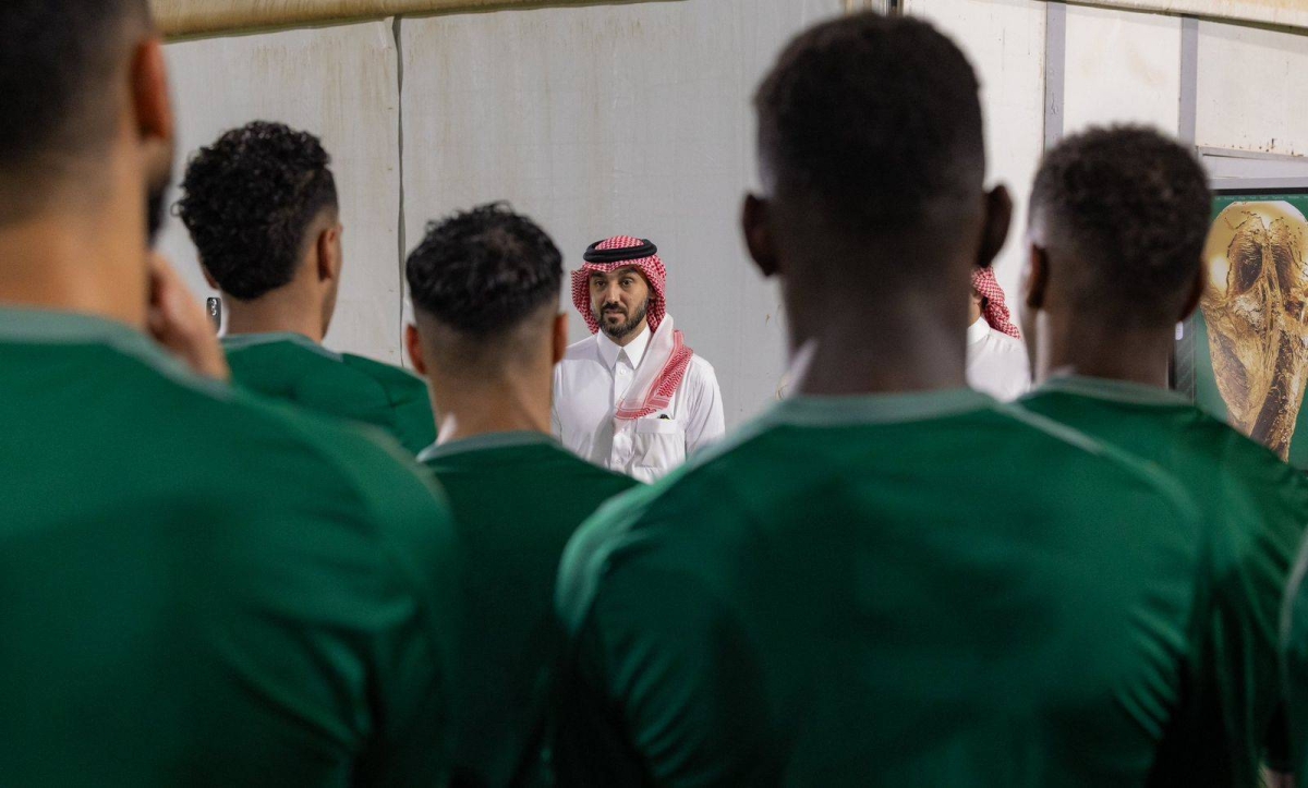 تصريحات وزير الرياضة للاعبي المنتخب قبل لقاء العراق
