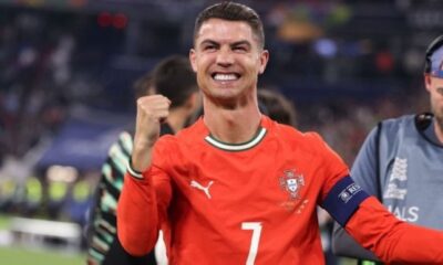 رونالدو يحتفل بإنجازه التاريخي مع منتخب البرتغال