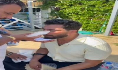إصابة معتصم النهار في الوجه توقف تصوير مسلسل نصيب