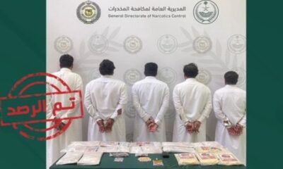 القبض على 5 مروجين للمخدرات في عسير