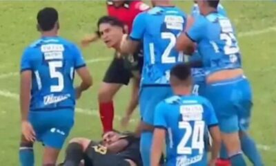 شجار عنيف في الدوري البوليفي يستدعي تدخل الشرطة والغاز