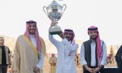 ولي عهد الأردن يكرم السعودية بفوزها بكأس العرب للهجن