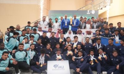 سباحو جامعة الإمام عبد الرحمن يتوجون أبطال الدوري