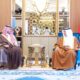 استقبال ولي عهد البحرين لتركي بن محمد بن فهد