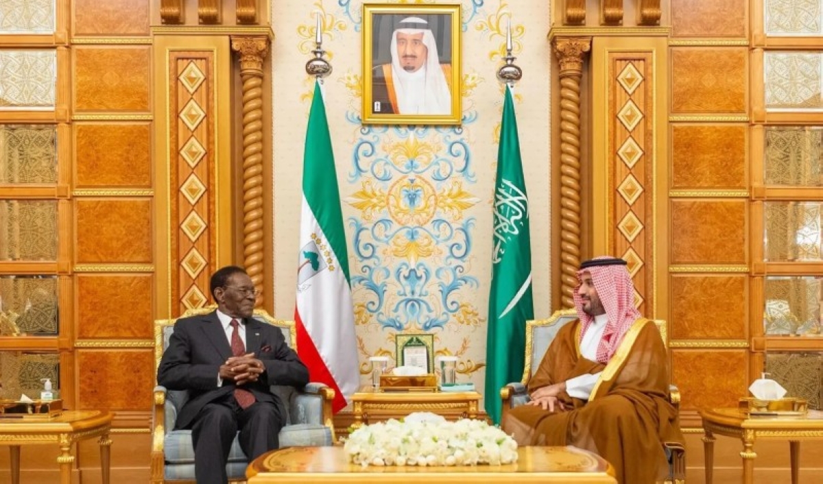 لقاء ولي العهد مع رئيس غينيا الاستوائية: تعزيز العلاقات
