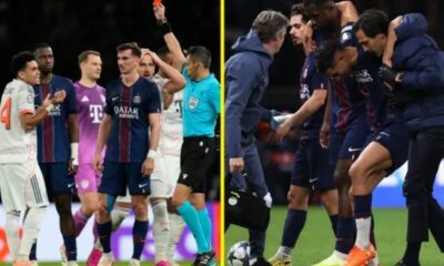 بايرن يهزم باريس في مباراة مثيرة: بكاء حكيمي وطرد دياز