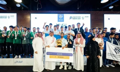 تتويج الفائزين في أول بطولة جامعية لكرة المناورة