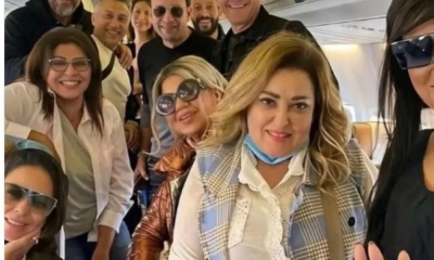 هالة صدقي تكشف حقيقة صورتها بالطائرة قبل مباراة مصر والسنغال