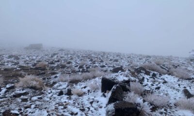 طريف تسجل أدنى درجة حرارة في السعودية تحت الصفر