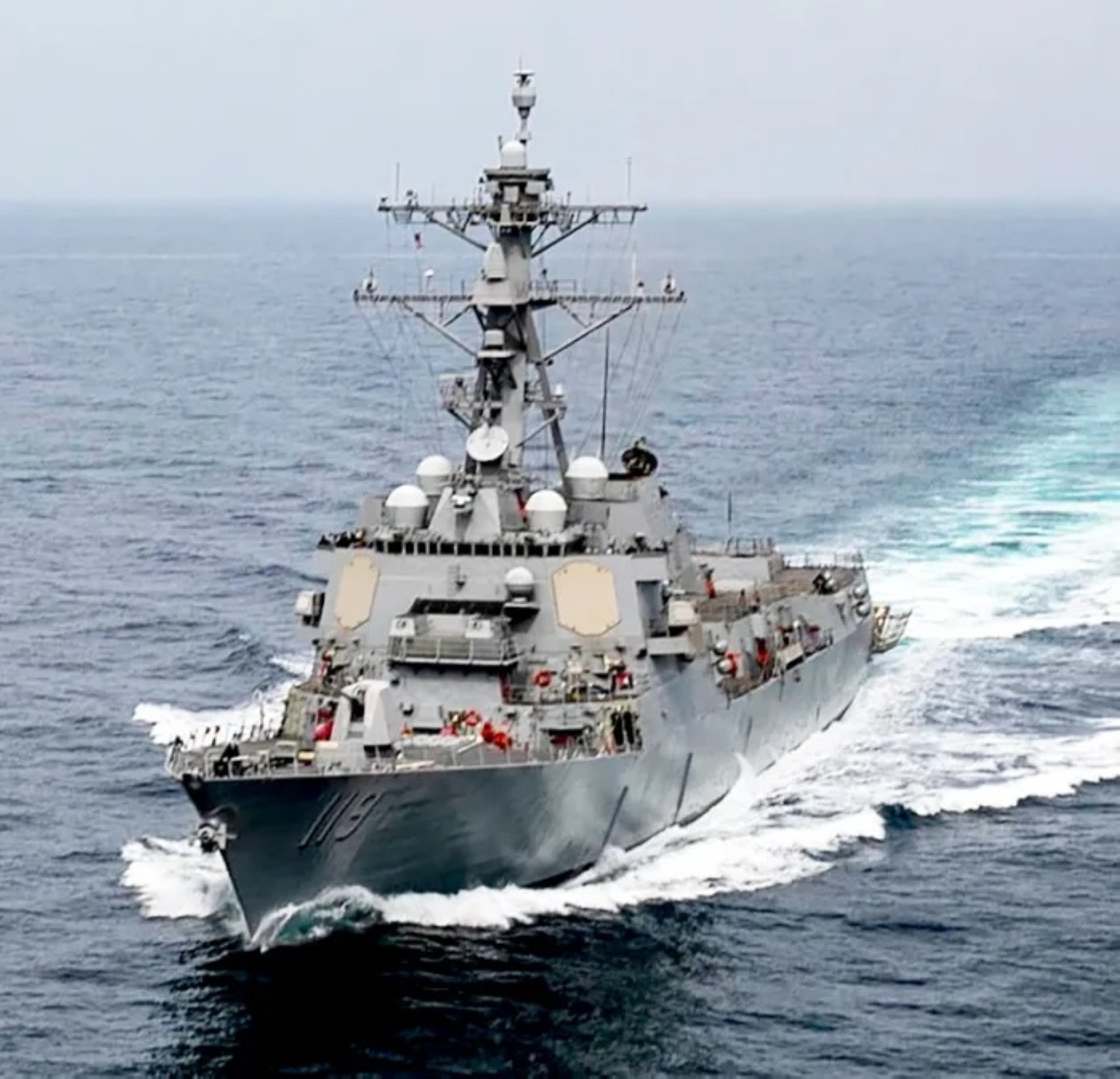 A new US destroyer is in the Middle East to deter regional threats