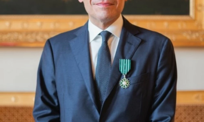 فادي جميل يحصل على وسام الفارس الفرنسي تقديراً لدعم الفنون