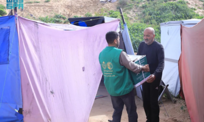King Salman Relief Center provides food baskets to displaced people in southern Gaza