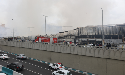 حريق ضخم في سوق غرب طهران: تفاصيل الحادث وجهود الإطفاء