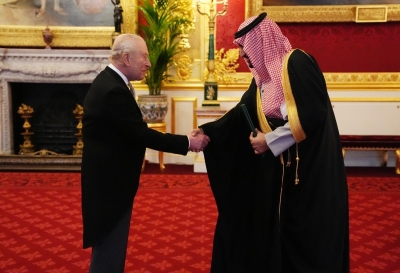 Prince Abdullah bin Khalid presents his credentials to King Charles