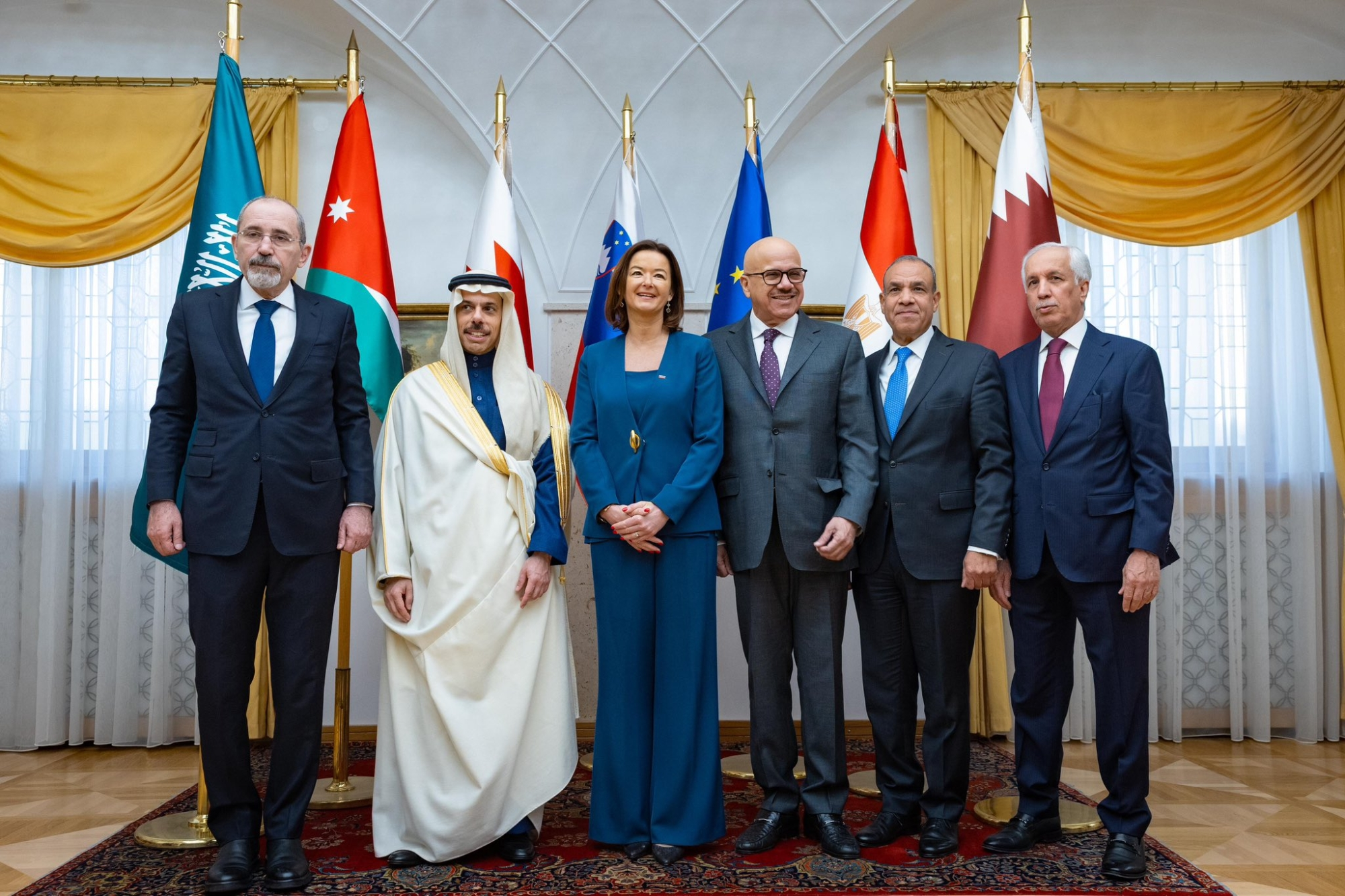 مباحثات عربية سلوفينية في ليوبليانا لدعم غزة وحل الدولتين